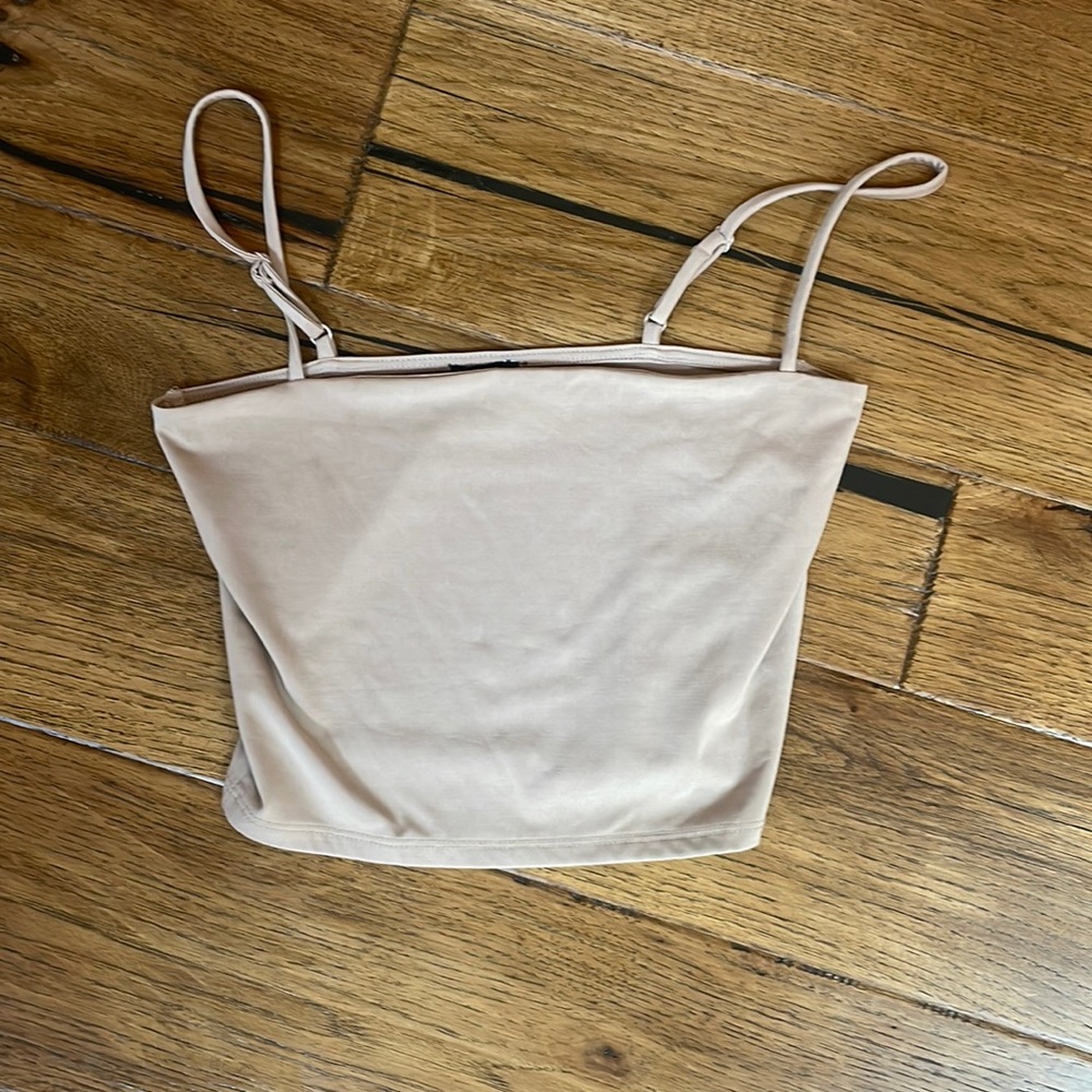 Tan Cropped tank top